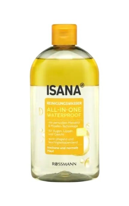 ISANA-Вода міцелярна Isana All-In-One двофазна для зняття водостійкого макіяжу 400 мл-4068134002174