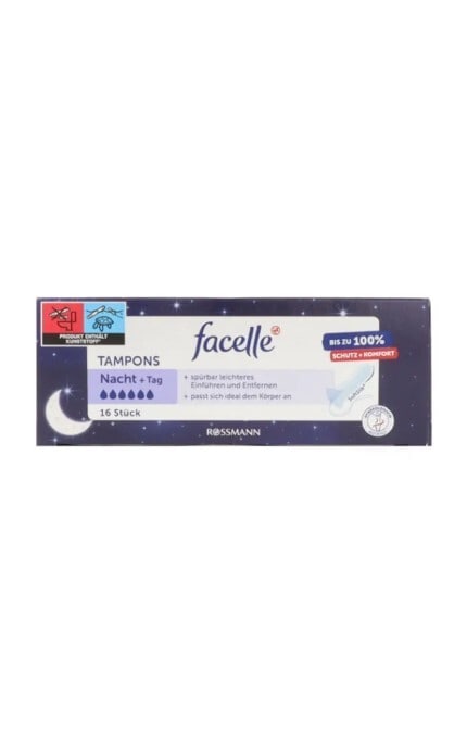 FACELLE-Тампони нічні Facelle 16 шт-4305615676678