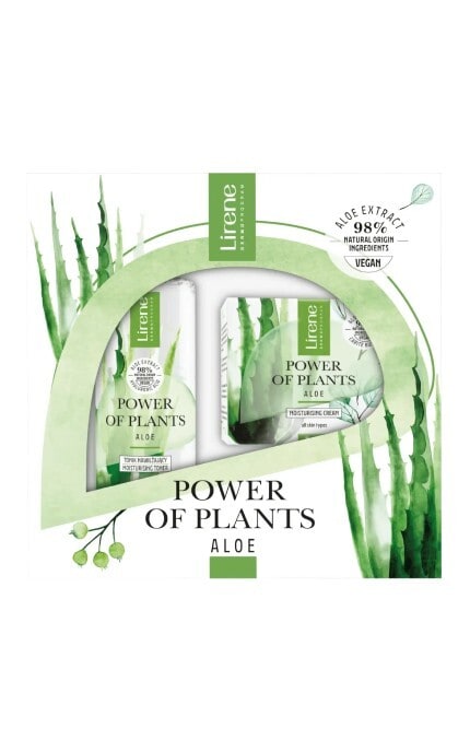 LIRENE-Подарочный набор Lirene Aloe Увлажняющий тонер для лица 200 мл+Крем для лица с алоэ вера 50 мл-5900717731226