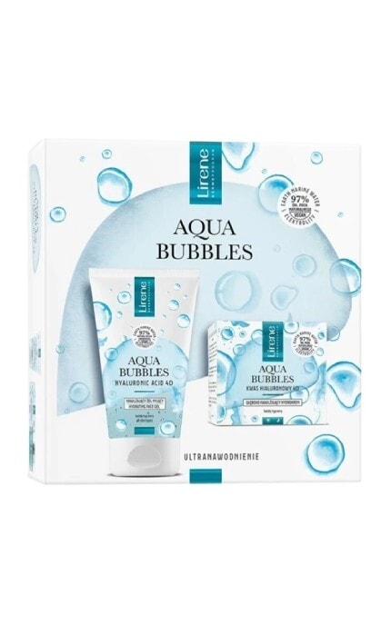 LIRENE-Набір для обличчя Lirene Aqua Bubbles Зволожувальний гідрогель для обличчя 50 мл+Зволожувальний тонік для обличчя 200 мл-5900717073357