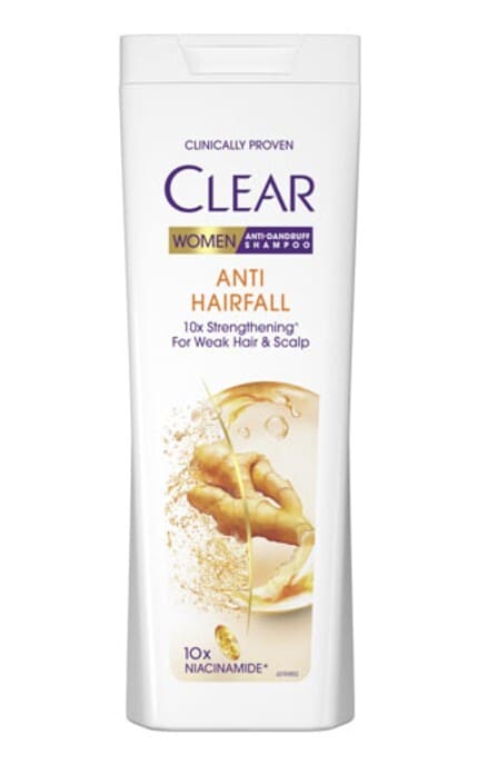 CLEAR-Шампунь для женщин против перхоти Clear Защита от выпадения волос 360 мл-8720181458910