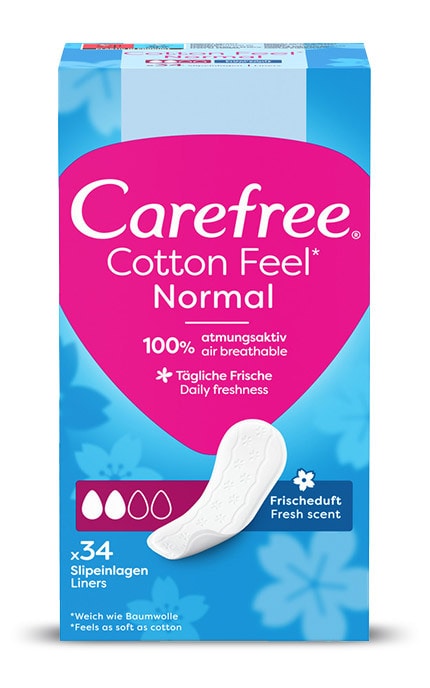 CAREFREE-Прокладки жіночі щоденнi  Carefree Cotton Feel Fresh 34 шт-3574661565071