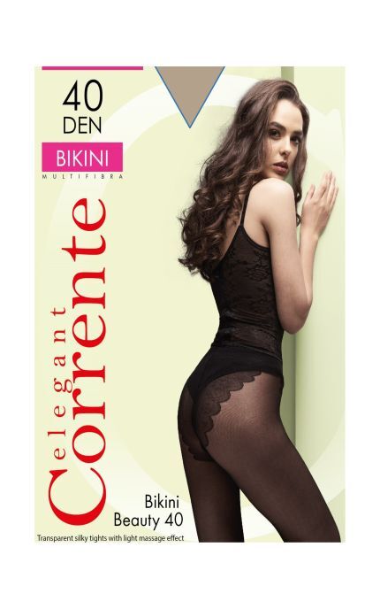 CORRENTE-Колготи жіночі Corrente Bikini 40 Den natural розмір 5-2110402745619