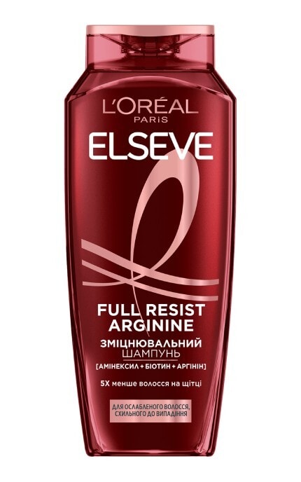 ELSEVE-Шампунь для ослабленных и склонных к выпадению волос Elseve Full Resist Arginine+Aminexil 400 мл-3600523898183