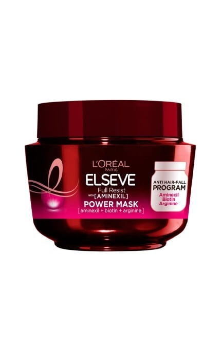 ELSEVE-Маска для ослабленных и склонных к выпадению волос Elseve Full Resist Arginine+Aminexil 300 мл-3600523883486