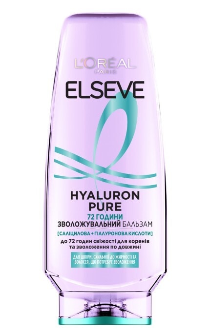 ELSEVE-Бальзам для волос L'Oreal Paris Elseve Hyaluron Pure Увлажняющий 200 мл-3600524148898