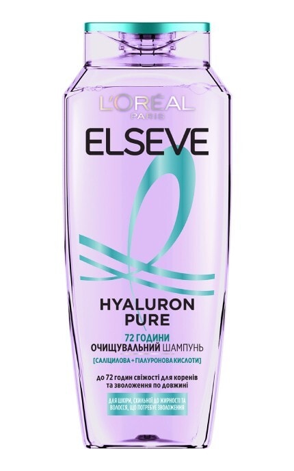 ELSEVE-Шампунь L'Oreal Paris Elseve Hyaluron Pure для Жирного типа волос 250 мл-3600524148911
