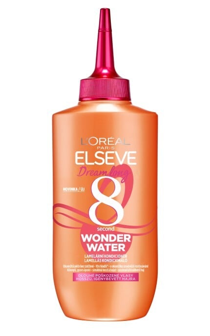 ELSEVE-Експрес-засіб з ефектом ламінації Elseve L'oreal Paris Dream Long Wonder Water для блиску та розгладження довгого або пошкодженого волосся 200 мл-3600523970636