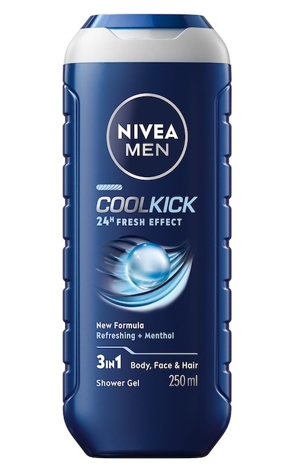 NIVEA-Гель для душа Nivea Men Cool Kick для тела, лица и волос 250 мл -4006000009339