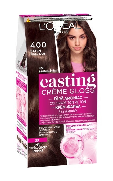 CASTING CG-Фарба для волосся без аміаку Сasting Creme Gloss 400 каштан 1 шт-3600521249888