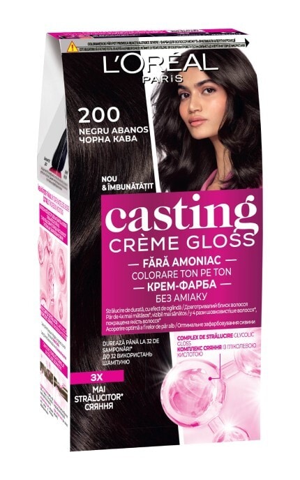 CASTING CG-Краска для волос без аммиака Сasting Creme Gloss 200 черный кофе 1 шт-3600521249840