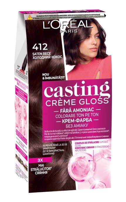 CASTING CG-Краска для волос без аммиака Сasting Creme Gloss 412 какао со льдом 1 шт-3600524095178