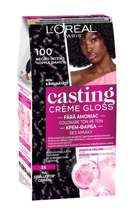 CASTING CG-Фарба для волосся без аміаку Сasting Creme Gloss 100 чорна ваніль 1 шт-3600522150640