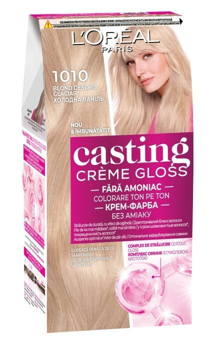 CASTING CG-Фарба для волосся без аміаку Сasting Creme Gloss 1010 світло-світло русявий попелястий 1 шт-3600524095192
