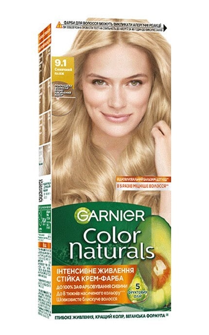 COLOR NATURALS-Краска для волос Garnier Color Naturals 9.1 Солнечный пляж-3600540178176