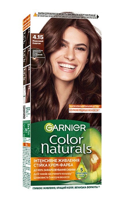 COLOR NATURALS-Фарба для волосся Garnier Color Naturals 4.15 Морозний каштан-3600541091689