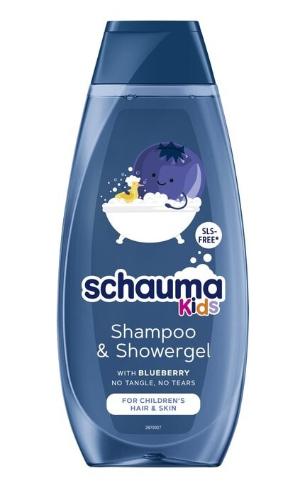 SCHAUMA-Шампунь для волосся та гель для душу Schauma Kids для хлопчиків з екстрактом чорниці 400 мл-9000101657715