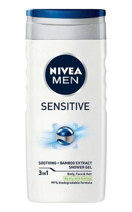 NIVEA-Гель для душу Nivea Men Sensitive 3 в 1 250 мл-4005900048059