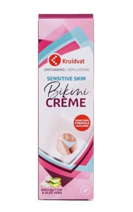 KRUIDVAT-Крем для депіляції в зоні бікіні Kruidvat для нормальної та чутливої шкіри 150 мл-8720674125367