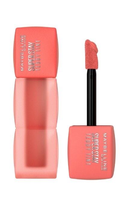 MAYBELLINE NY-Стійка матова помада-тинт для губ Maybelline New York Super Stay Teddy Tint 25 Baby tee 5 мл-30146754