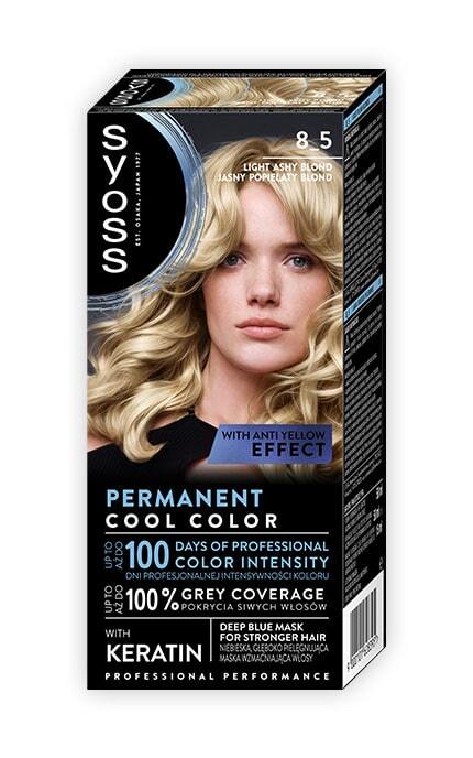 SYOSS SALONPLEX-Фарба для волосся Syoss Luminous Anti-Yellow Effect Permanent Blond тон 8-5 Світло Русявий Холодний 135 мл-9000101628395