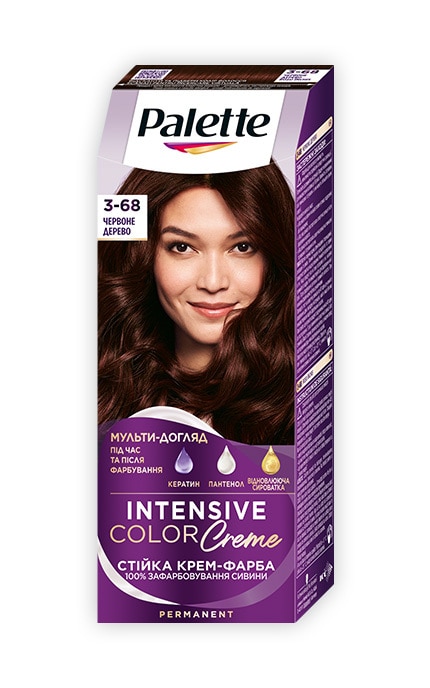 PALETTE-Крем-фарба Palette 3-68 (R2) Червоне дерево 1 шт-4015100431698