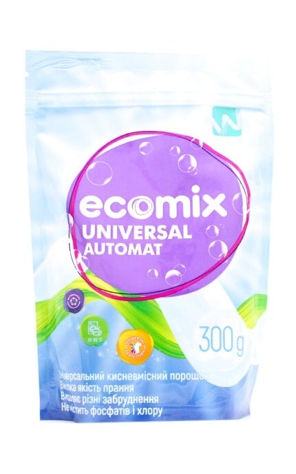 ECOMIX-Стиральный порошок Ecomix Universal Automat кислородосодержащий 300 г-4820017663700
