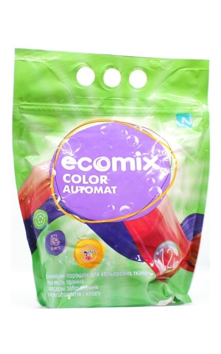 ECOMIX-Стиральный порошок Ecomix Color Automat для цветных тканей 1200 г-4820017663656