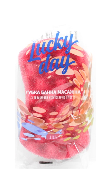 LUCKY DAY-Губка для тела Lucky Day банная 1 шт-4823058342627
