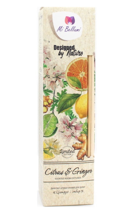 MI BELLUMI-Диффузор ароматический для дома Mi Bellumi Цитрус&Имбирь 50 мл-5904316576981