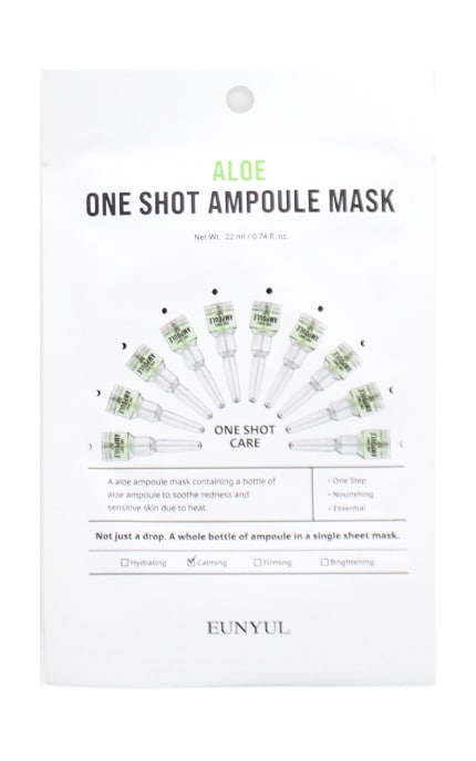 EUNYUL-Маска для обличчя Eunyul Ampoule Aloe 22 мл-8809696982032