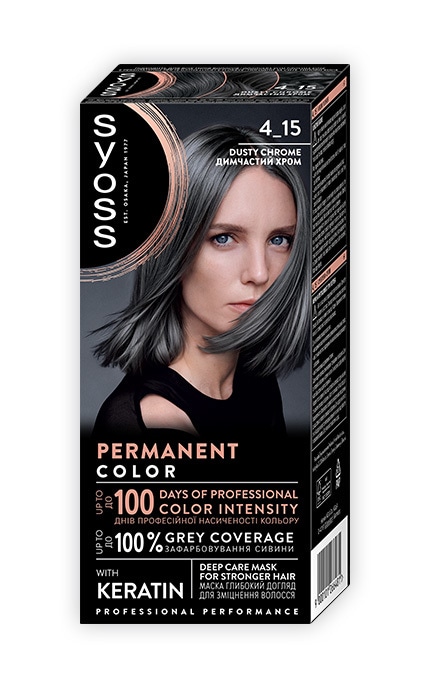 SYOSS SALONPLEX-Устойчивая крем-краска для волос SYOSS 4-15 Дымчатый хром 1 шт-9000101266481