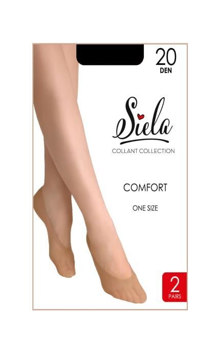SIELA-Подследники женские Siela nero one size 2 пары-2602010001008