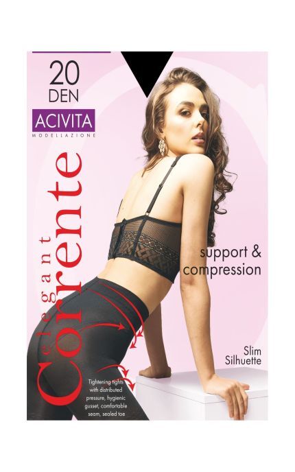 CORRENTE-Колготы женские Corrente Acivita 20 Den nero размер 4-2160202964963