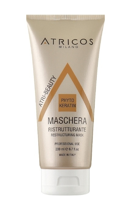 ATRICOS MILANO-Маска для волосся Atricos Milano відновлювальна з фітокератином 200 мл-8056209680521