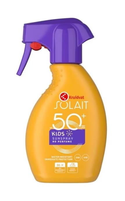 SOLAIT-Спрей солнцезащитный Kruidvat Solait SPF50+ детский 250 мл-8720674231693