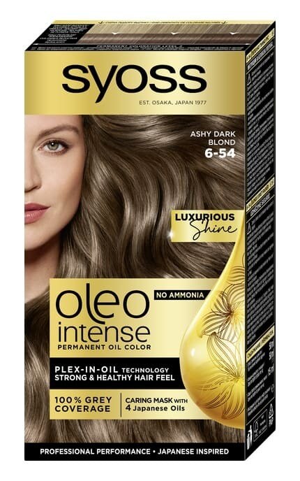 OLEO INTENSE-Стойкая краска для волос без аммиака SYOSS Oleo Intense 6-54 Холодный Темно-Русый 115 мл-9000101706246