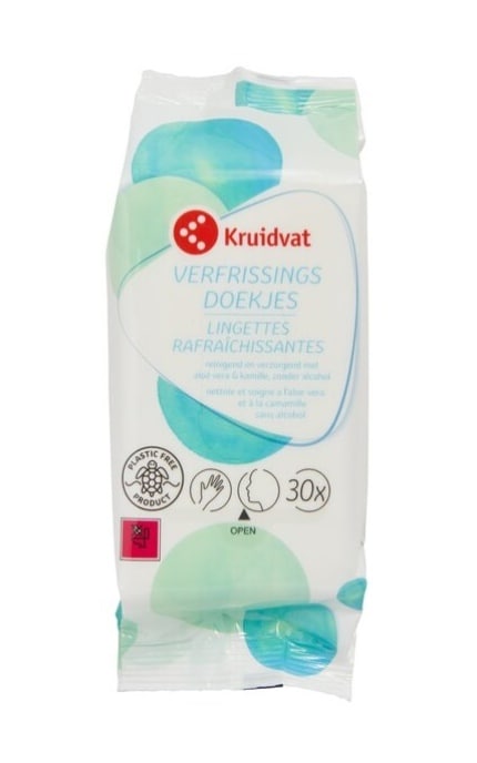 KRUIDVAT-Салфетки влажные Kruidvat освежающие 30 шт -8717333350468