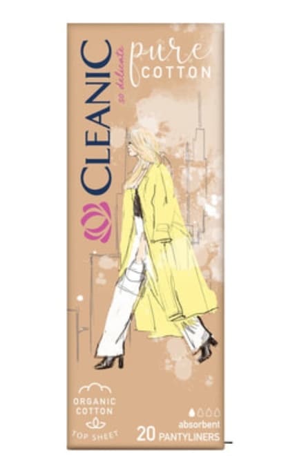 CLEANIC-Прокладки ежедневные Cleanic Pure 20 шт-5900095035558