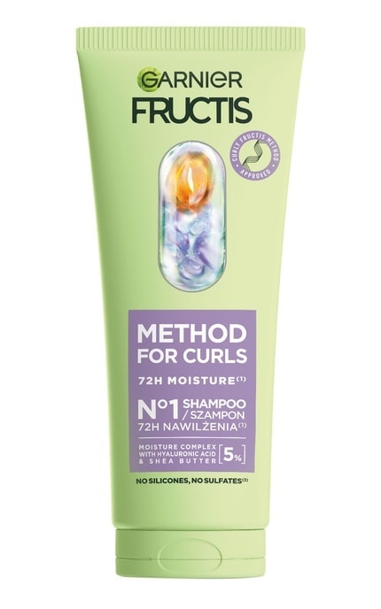 FRUCTIS-Шампунь Garnier Fructis Curls Method для увлажнения волнистых и вьющихся волос 200 мл -3600542571777