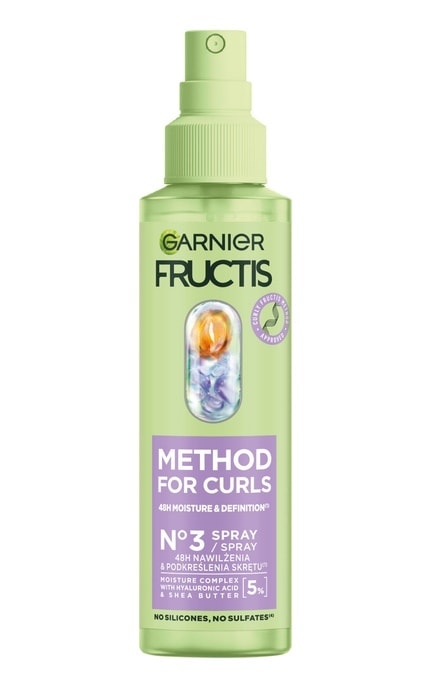 FRUCTIS-Несмываемый спрей Garnier Fructis Curls Method для волнистых и вьющихся волос 150 мл -3600542585965