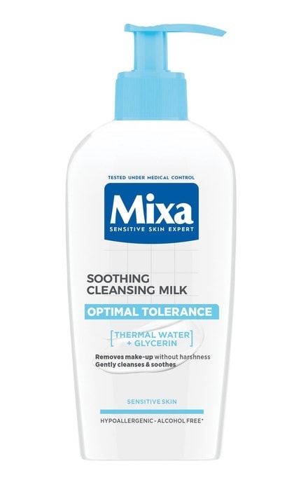 MIXA-Очищувальне молочко Mixa Optimal Tolerance для чутливої шкіри обличчя 200 мл-3600550304718