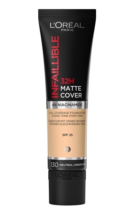 L'OREAL PARIS-Тональный крем L`Oreal Paris Infaillible 24h Матовое покрытие 130 Натуральный бежевый 30 мл-3600523783731