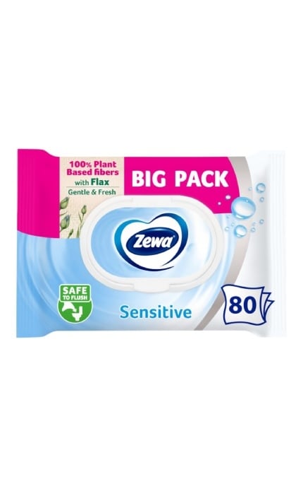 ZEWA-Вологий туалетний папір Zewa Pure 80 шт-7322541395050