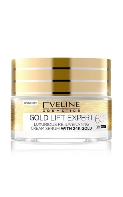 EVELINE-Омолаживающий крем-сыворотка Eveline Cosmetics Gold Lift Expert 60+-5901761941951