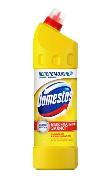 DOMESTOS-Засіб для миття універсальний Domestos Лимонна свіжість 24 години 1000мл-4605922015468