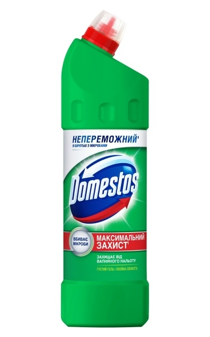 DOMESTOS-Засіб для миття універсальний Domestos Хвойна свіжість 24 години 1000мл-4605922015437