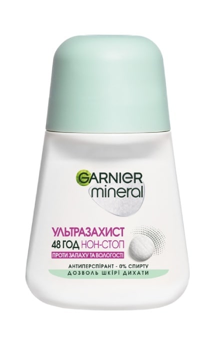 GARNIER-Антиперспирант Garnier Mineral Ультразащита против запаха и влажности роликовый 50 мл-3600541448483