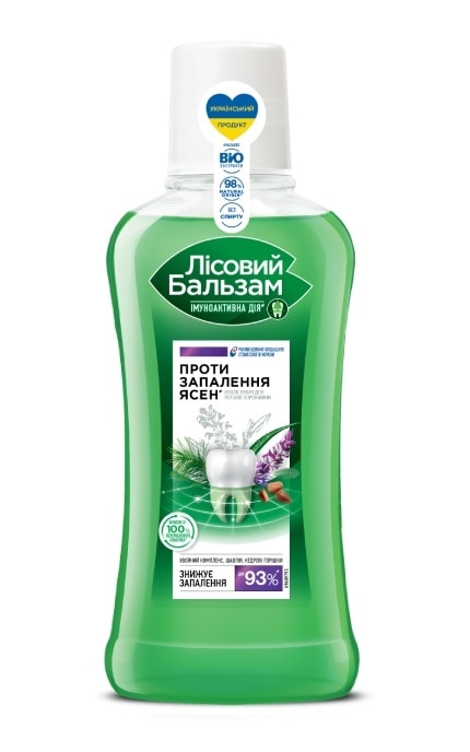 ЛЕСНОЙ БАЛЬЗАМ-Ополіскувач для ясен Лісовий Бальзам з олією кедрових горішків та екстрактом шавлії на відварі трав 400 мл-8720633006263