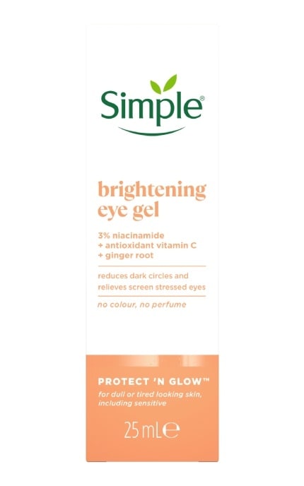 SIMPLE-Гель для шкіри навколо очей освітлюючий Simple Protect N Glow 25 мл-8720181074578